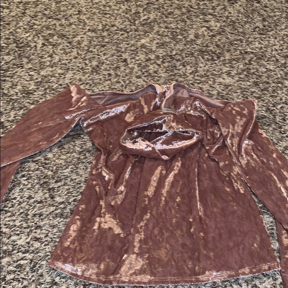 Charlotte Russe Suede TOP w/ attached choker!